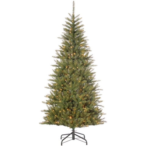 Kunstkerstboom Malden groen H260 x dia. 127 cm met 700 LED warm wit - Black box