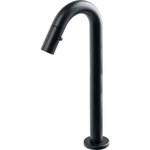 Plieger Lupo 2.0 - Opbouw toiletkraan - Verhoogd model - Uitloop 20.3 cm - Mat zwart - 10 jaar garantie