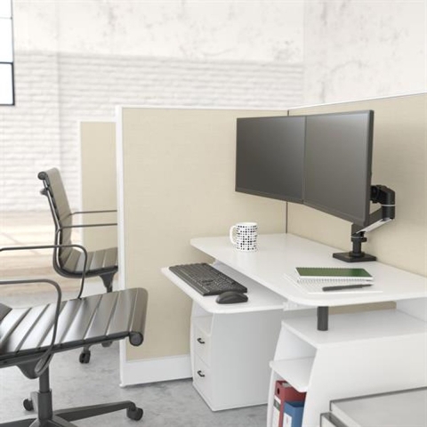 Ergotron 45-684-292 TV-tafelhouder 68,6 cm (27) In hoogte verstelbaar, Kantelbaar