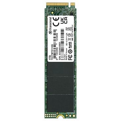 Transcend 110Q 1 TB NVMe/PCIe M.2 SSD 2280 harde schijf PCIe NVMe 3.0 x4 Retail TS1TMTE110Q