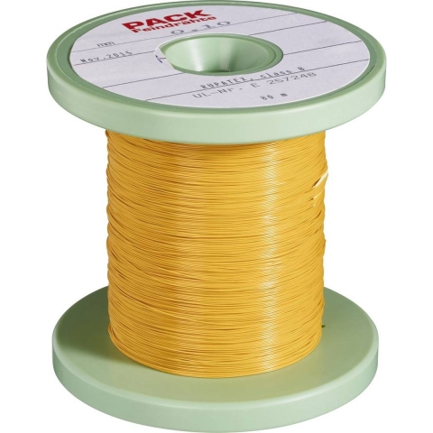 Pack Litz Wire Koperdraad gelakt Buitendiameter (incl. isolatielak): 0.30 mm Buitendiameter (excl. isolatielak): 0.10 mm 80 m