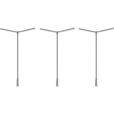 Faller H0 Straatlantaarn Dubbel Kant-en-klaar model 180122 3 stuk(s)
