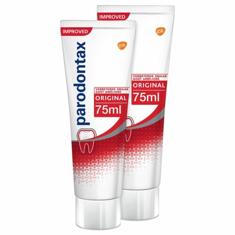 3x Parodontax Tandpasta bij Bloedend Tandvlees Original 2 x 75 ml