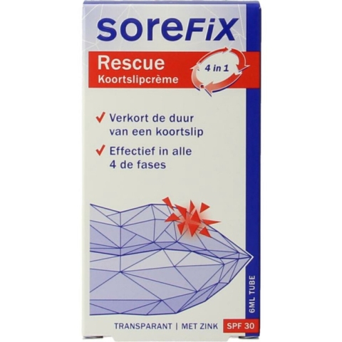 2x Sorefix Rescue Koortslipcreme 6 ml
