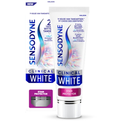 3x Sensodyne Tandpasta Clinical White Stain Remover 75 ml