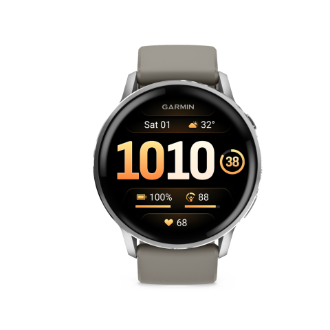 Garmin Venu 4 45mm Zilver/grijs Smartwatch Grijs
