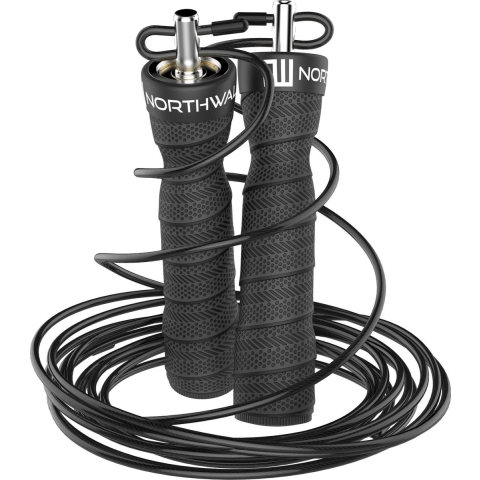 Northwall S1 Springtouw - Professioneel Fitness Speed Rope - Sport Springtouw - Zwart