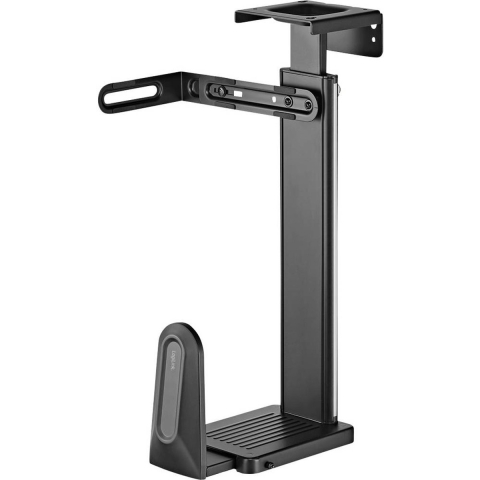 LogiLink EO0073 EO0073 PC-houder Onder tafel, Wand Zwart Belastbaar tot: 20 kg
