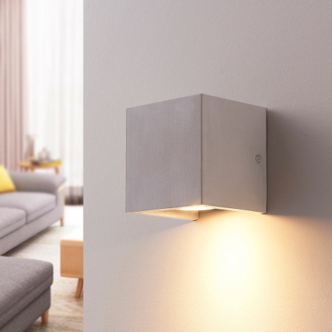 Lindby - Gerda Down Wandlamp Concrete