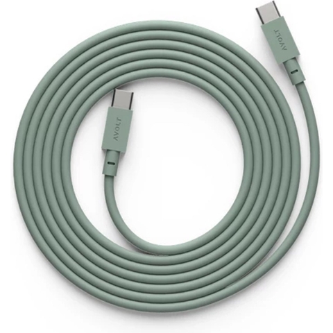 AVOLT - Cable 1 USB-C to USB-C 2m Oak Green