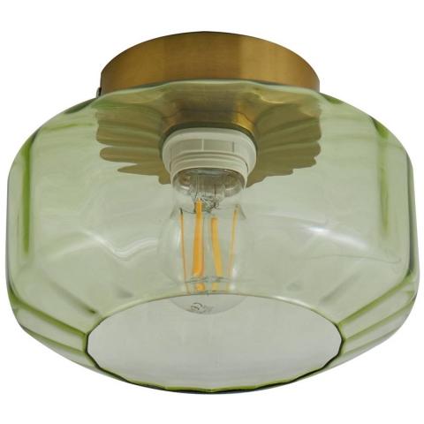 Lindby - Hildur plafondlamp Ø 22 cm groen glas