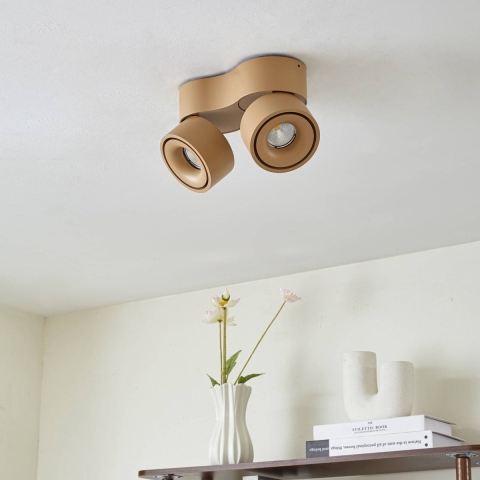 Arcchio - Rotari LED plafondspot 2-lamps bruin 8,9 W