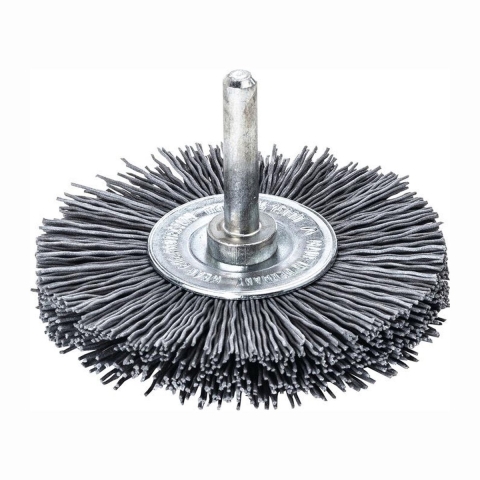 Lessmann Ronde borstel D.70mm schacht 6 mm SiC schuurborstelharen K.60212 mm 15000min 417872 1 stuk(s)