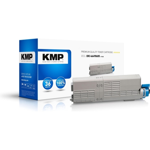 KMP Toner vervangt OKI 46490605 Compatibel Geel 6000 bladzijden O-T56X 3361,3009