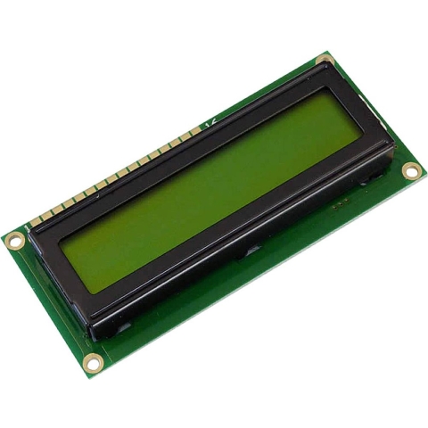 Display Elektronik LC-display Geel-groen (b x h x d) 80 x 36 x 6.6 mm DEM16101SYH-LY