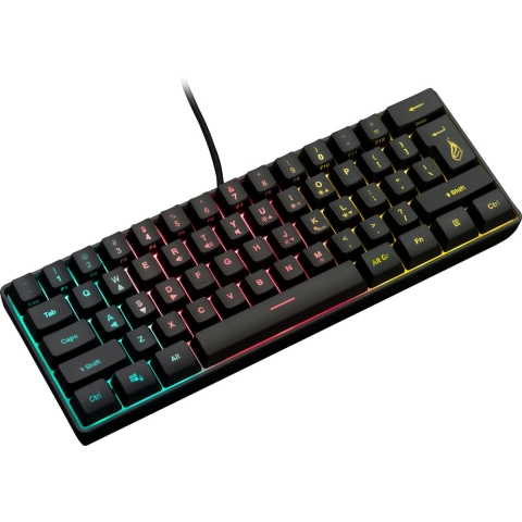 Surefire Gaming KingPin X1 Gaming-toetsenbord Kabelgebonden, USB QWERTY, US-Engels Zwart Verlicht, Multimediatoetsen