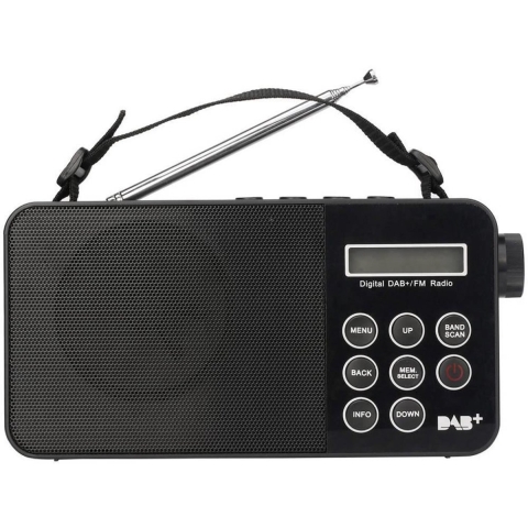 Reflexion CLR24BT Wekkerradio VHF (FM) Radio, USB, Bluetooth, AUX, SD Acculaadfunctie, Wekfunctie