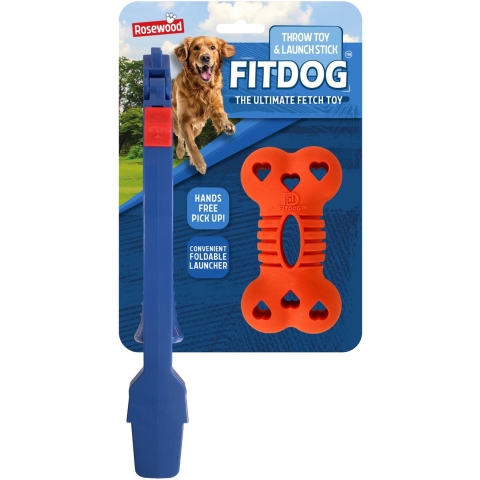 Rosewood Fitdog Bone With Launcher