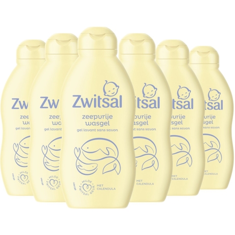 6x Zwitsal Zeepvrije Wasgel 200 ml