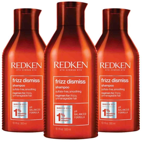3x Redken Frizz Dismiss Shampoo 300 ml