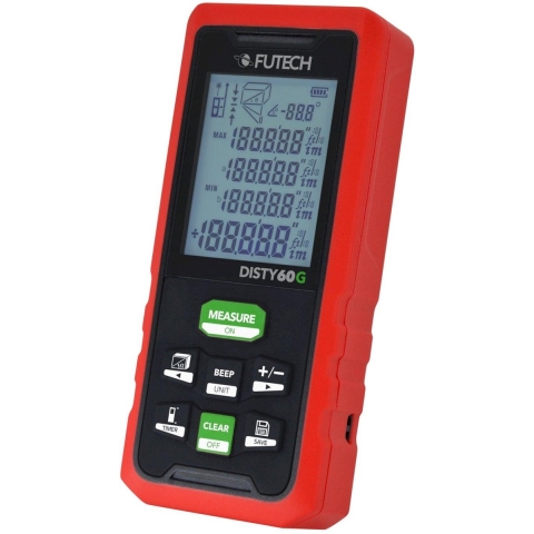 Futech Disty 60 Afstandsmeter - 60m - Groen - IP54