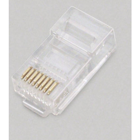 BKL Electronic modulaire stekker 2606002 Stekker, recht Aantal polen (sensoren) 6P6C Transparant 100 stuk(s)