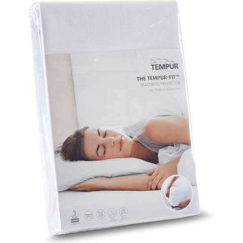 TEMPUR-FIT™ - Matrasbeschermer - Wit – 180 x 210-220 x 25 cm – Waterdicht - Warmte regulerend – Anti