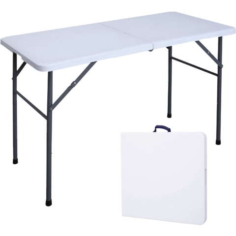 Goliving Inklapbare Tafel– Klaptafel – Campingtafel – Vouwtafel Buiten – Weerbestendig – 122 x 60 x