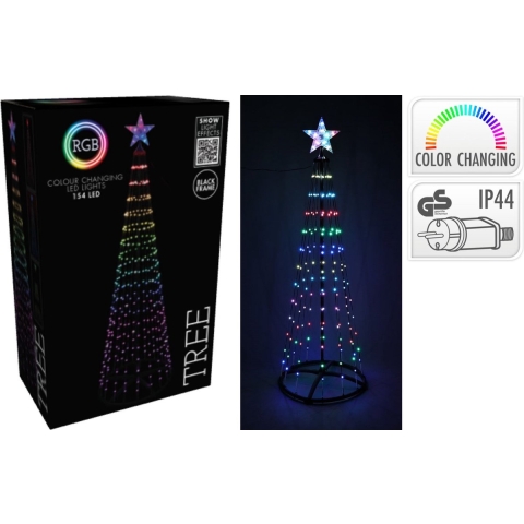Boom 150 cm 178led rgb zwart fr - Nampook
