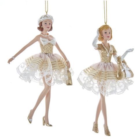 Orn.plc meisje goud l15cm - Kurt s adler