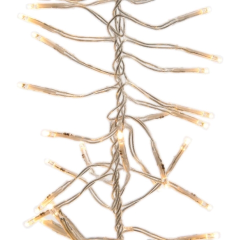 LED cluSterverlichting buiten 10m-1128L transparant warm wit - Lumineo