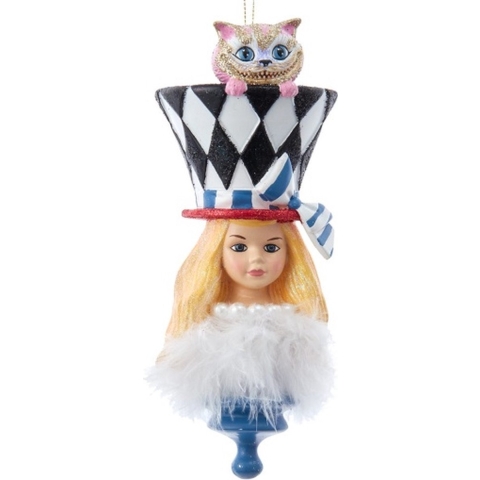 6.88 inch Res Hollywood Hats Alice Orn 22,606x15,494x14,732 cm kerstornament - Kurt s adler