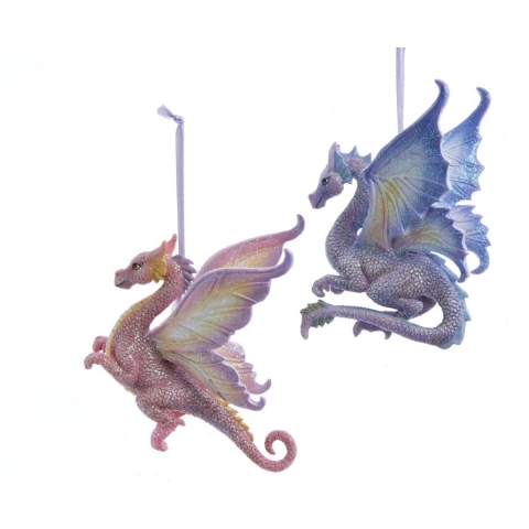 Orn.pvc fantasiedraken h10.5cm - Kurt s adler