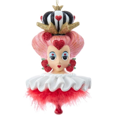 6.25 inch Hollywood Hats Queen Of Hearts 22,098x14,732x14,732 cm kerstornament - Kurt s adler