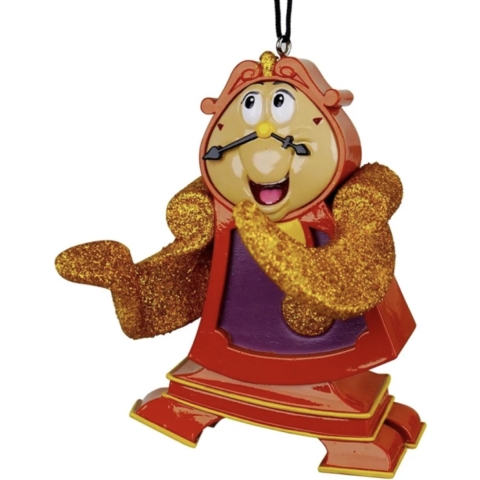Ornament plastic cogsworth l8cm - Kurt s adler