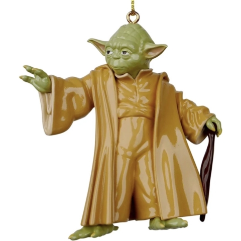 Ornament plastic yoda l8cm - Kurt s adler