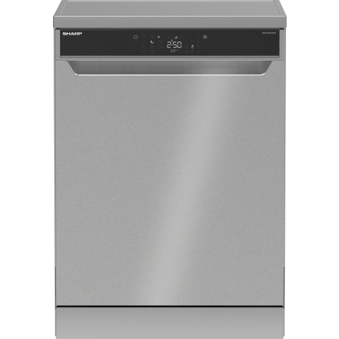 Sharp vaatwasser QWNA4YF44AIEU - vrijstaand - Zilver