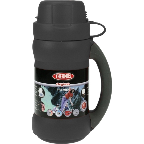 Thermos Premier Isoleerfles - 0L5 - Zwart