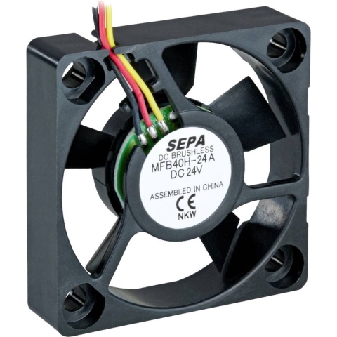 SEPA MFB40H24A-001 Axiaalventilator 24 V/DC 11.28 m³/h (l x b x h) 40 x 40 x 10 mm