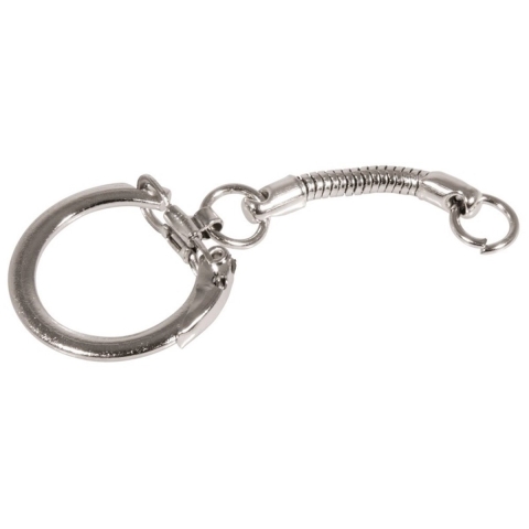 20x Hobby sleutelring/sleutelhanger met ketting en clipsluiting -