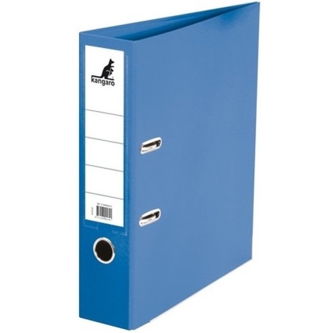 Set van 10x stuks ringband map/ordner blauw 75 mm A4 -