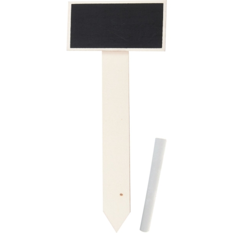 Plantenstekers krijtbordjes/schoolbordjes op stokje - set 40x - 25 cm -