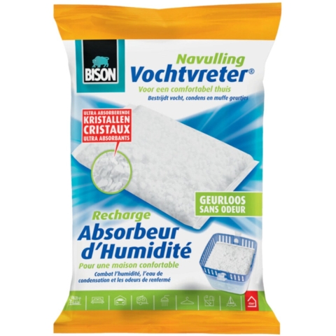 4x Bison Vochtvreter Navulzak 450 gr