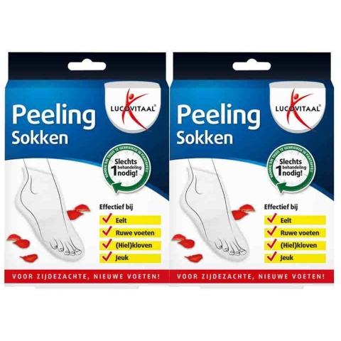 2x Lucovitaal Peeling Sokken 1 paar
