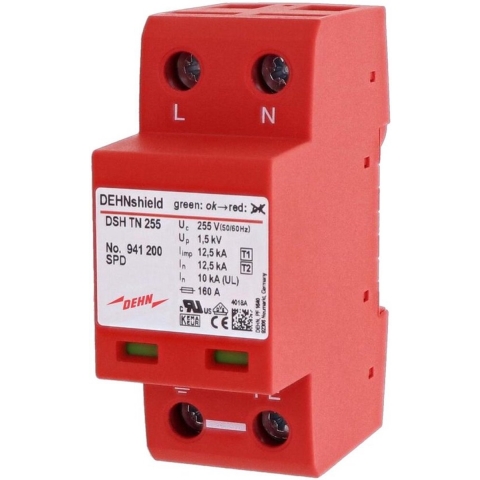 DEHN 941200 DSH TN 255 Overspanningsveilige afleider Overspanningsbeveiliging voor: Verdeelkast 25 kA 1 stuk(s)