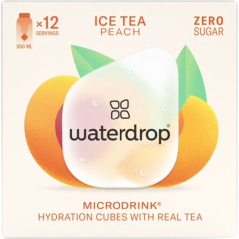 3x Waterdrop Microdrink Hydratatieblokjes Ice Tea Peach 12 stuks