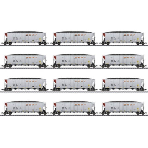 Märklin 45666 H0 set van 12 US Hopper Cars van de BNSF