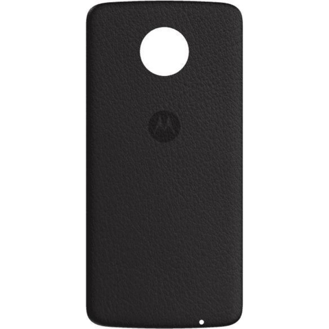 Motorola Moto Z Backcover - Zwart Leder