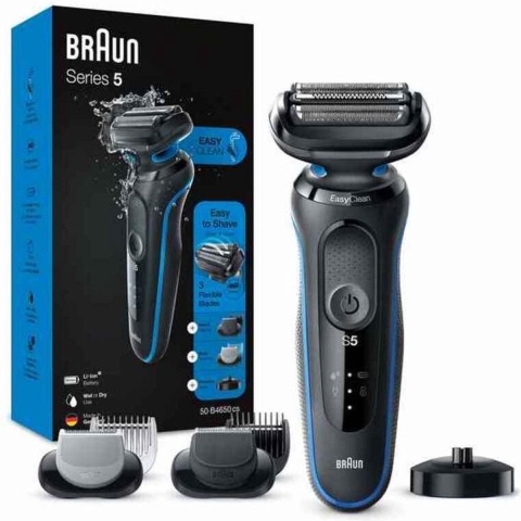 Braun Series 5 50-B4650cs - Scheerapparaat - 3 flexibele mesjes - Blauw