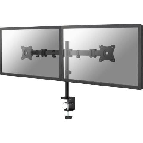 Neomounts NM-D135DBLACK - Monitorarm 2 schermen - 10-27 inch - Verstelbaar - Zwart (2 stuks)